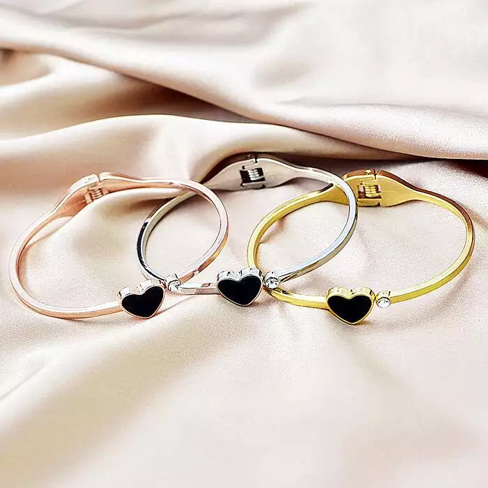 18K Gold Plated Love Heart Charm Designer Bracelets
