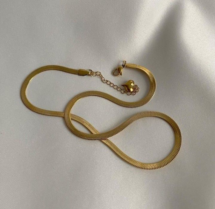 18k gold plated Anti Tarnish snake chain