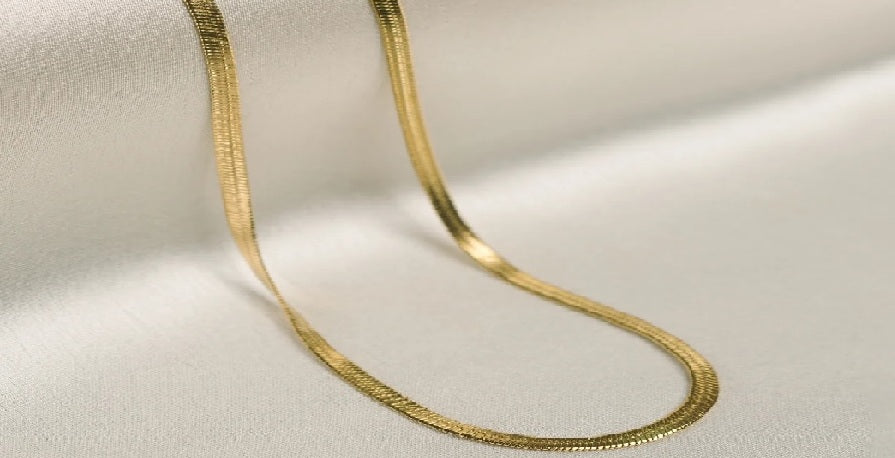 18k gold plated Anti Tarnish snake chain