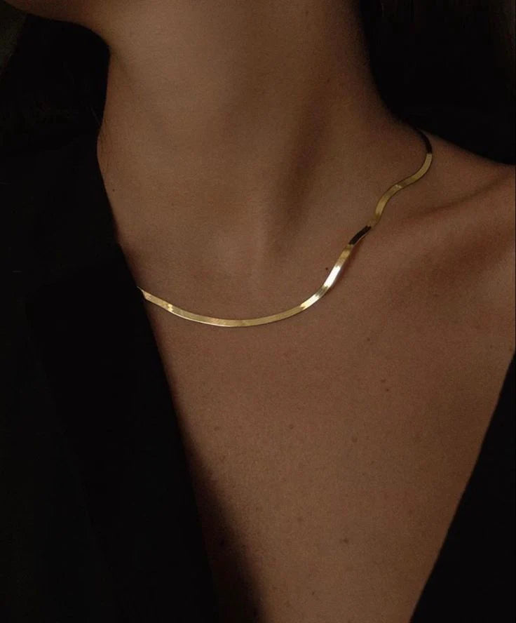 18k gold plated Anti Tarnish snake chain