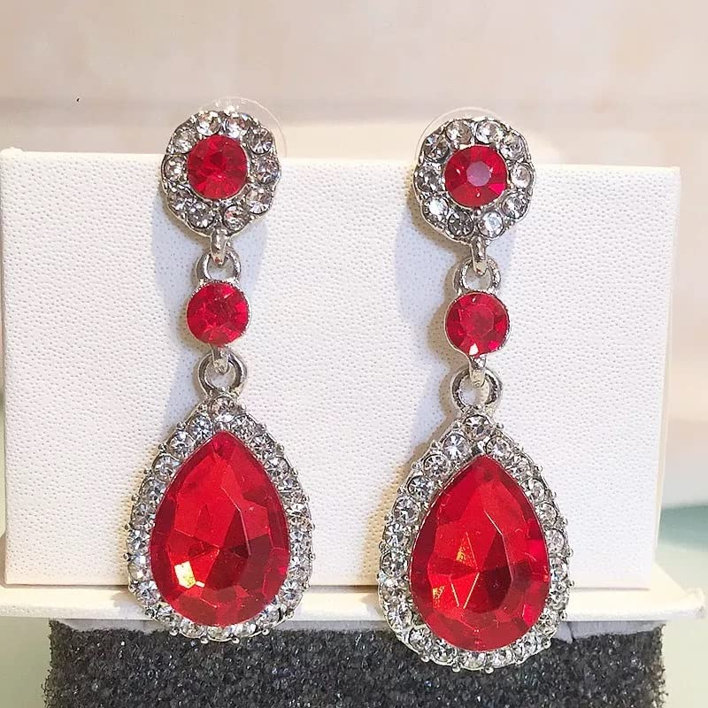 Gorgeous Austrian Rhinestone Teardrop Dangle Earrings