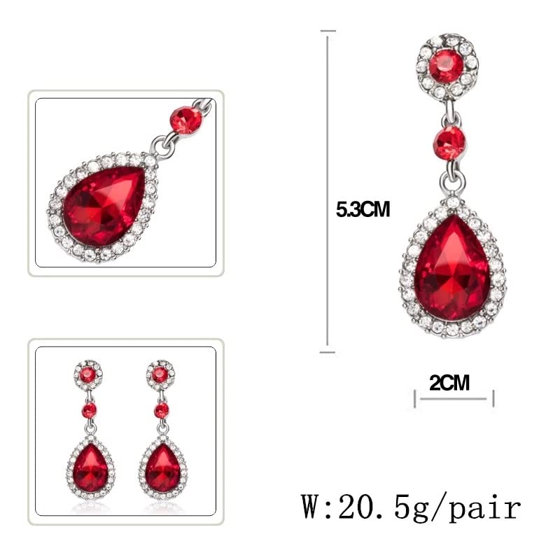 Gorgeous Austrian Rhinestone Teardrop Dangle Earrings