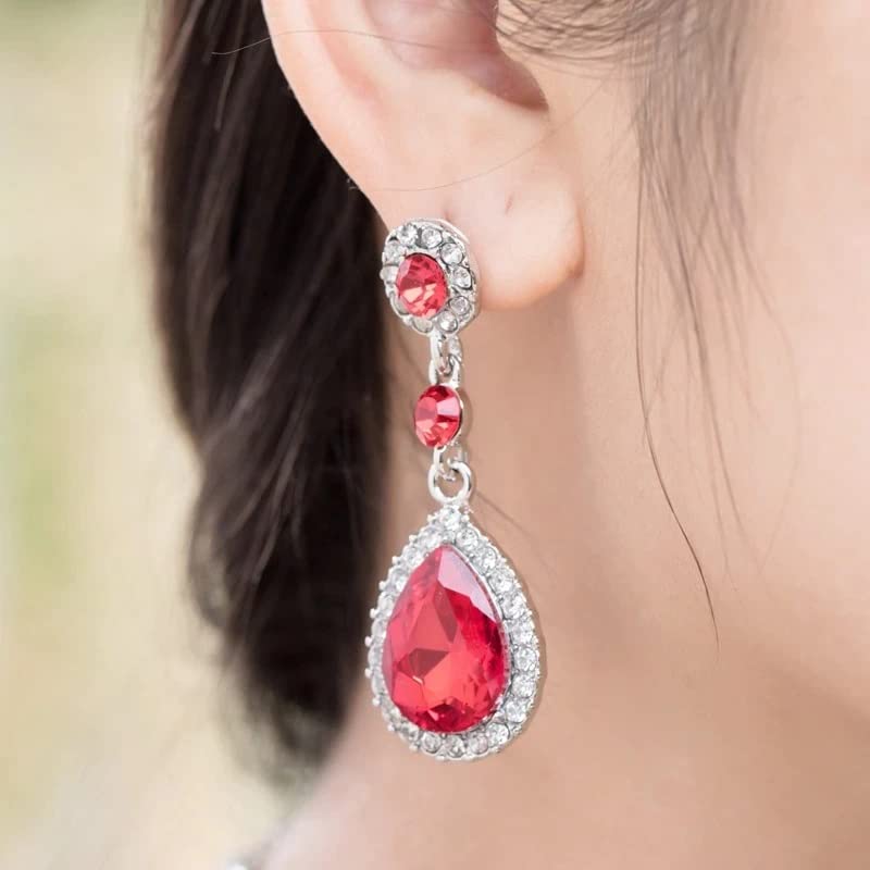 Gorgeous Austrian Rhinestone Teardrop Dangle Earrings